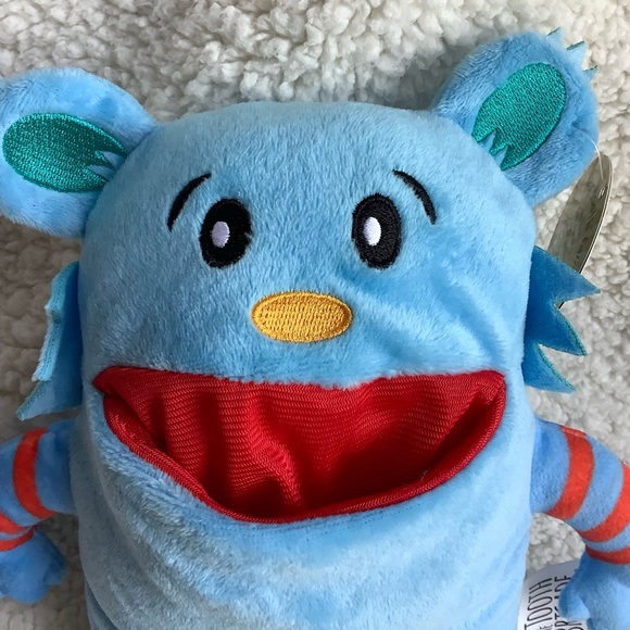 The Tooth Brigade Blue Monster Tooth Fairy Pillow w Pocket Plush Stuffed Animal - Picture 4 of 13
